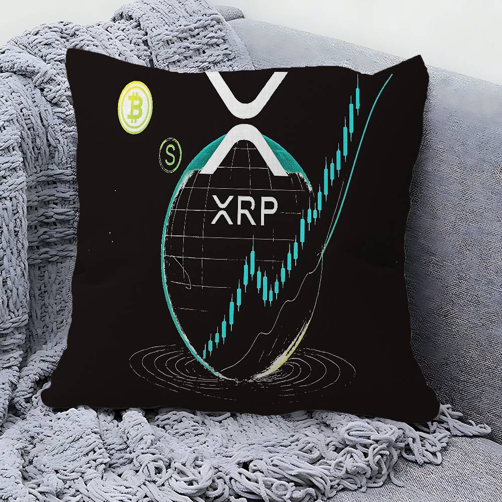 Xrp Ripple Crypto Pillow Anime Pillow Sofa Bed Head Pillow Cover Cushion Cover 45x45 Cm Fashion