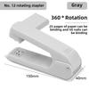 360° Rotating Multifunctional Stapler, Mid - Seam Binding & Anti - Slip, Home Office Use Stapling Machine Strong