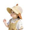 Childrens Cartoon Sun Hat With Embroidered Brim For Outdoor Sun Protection