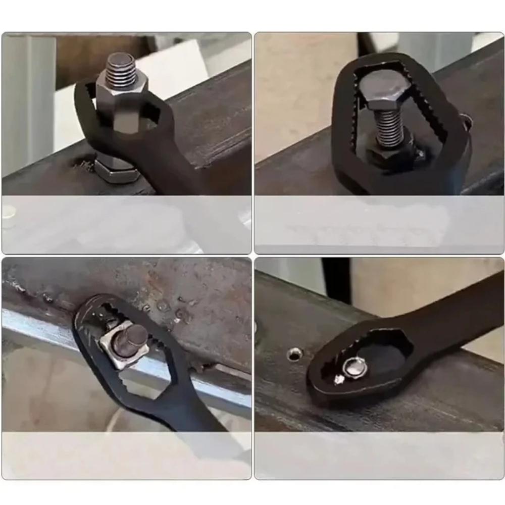 Industrial-grade Multi-functional Box Wrench, Multi-purpose Double-head Self-tightening Wrench, 3-17mm Adjustable Wrench
