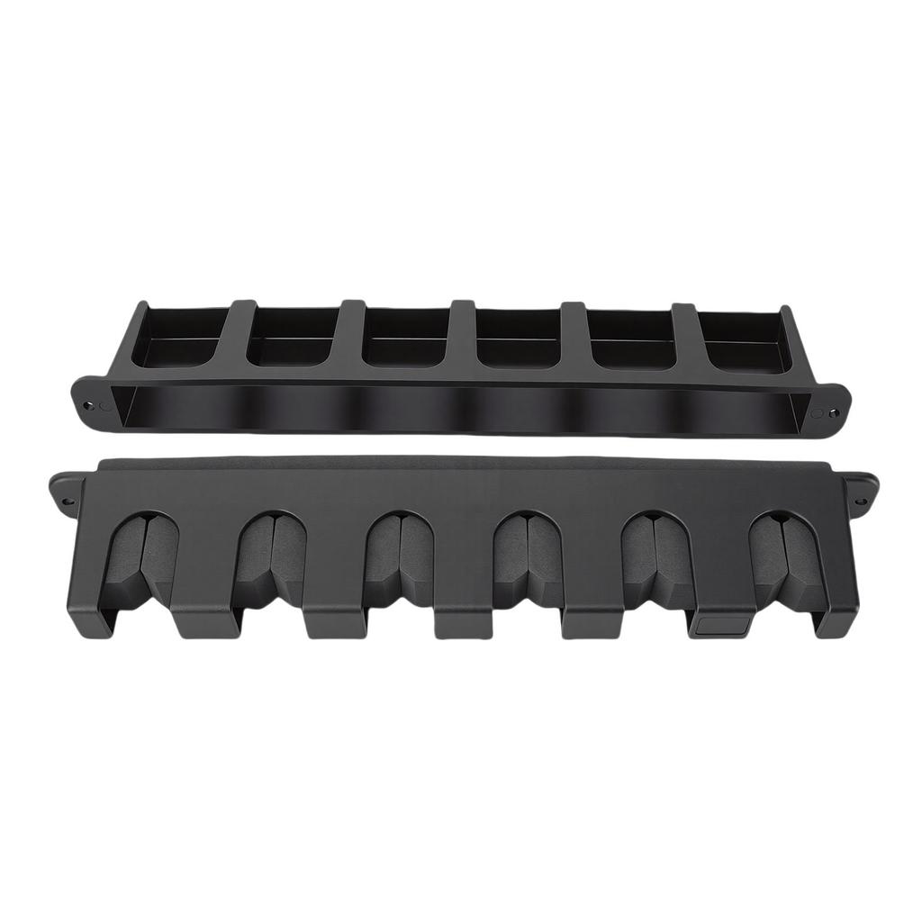 Fishing Rod Holder 6 Slots Wall Mounted Fishing Pole Storage Display Rack for Garage Home Shed