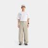 Li Ning CF Outdoor Solid Color Loose Casual Straight Leg Work Pants With Small Logo Embroidery Men Pants Dark-Green AKXV073-5