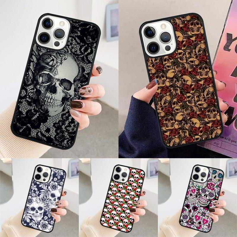 Gothic Skull Phone Case For Apple iPhone 17 Air Pro Max Plus Coque For iPhone 17 Air 14 15 16 13 12 Max Cover