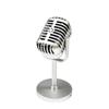 Miniature Retro Microphone Props Classic Dynamic Vocal Microphone  Live Performance