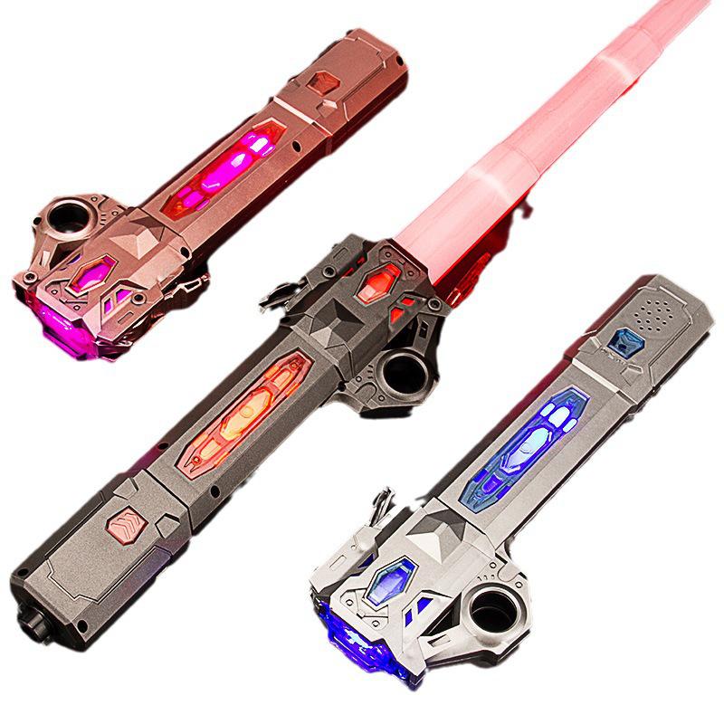 Two-in-One Telescopic Lightsaber Toy for Kids - Luminous Star Wars Laser Sword