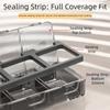 Large Capacity Portable Pill Box Moisture-Proof Waterproof Travel Medicine Case 3-Compartment Food-Grade Sealed Pill Dispenser