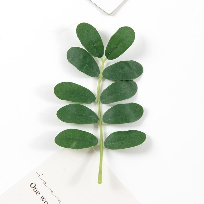 

10 шт. Зеленая листва Искусственные цветы для свадьбы, улицы, садовой арки, рождественских венков, украшения для дома, гостиной, искусственные растения зелёный