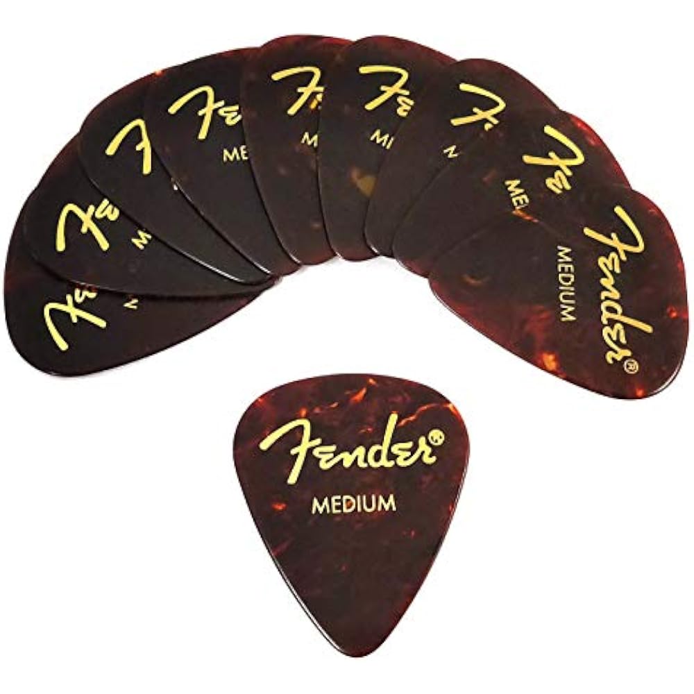 Fender Pick x 10 teardrop EXSHELL