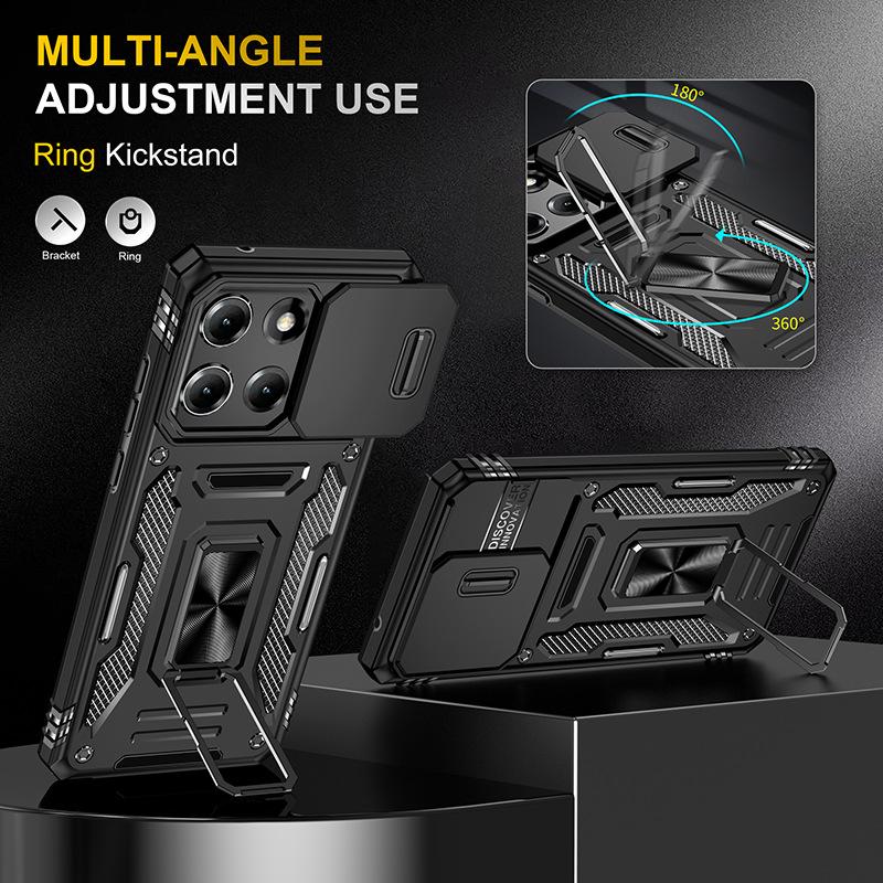 For MotoGStylus, The Anti-fall Bracket Phone Case Is Two-in-one Anti-fingerprint