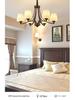 Retro French Iron and Glass Chandelier for Living, Dining, or Bedroom