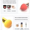 3PCS Mushroom Head Makeup Brushes High Density Soft Foundation Sponge Powder Puff for Even Foundation Application