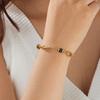 Fashionable retro niche irregular beaded bracelet, versatile and high-end, made of lapis lazuli, pearls, and stainless steel