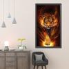 5D-DIY-Vollrundbohrer-Diamantmuster Feuertiger-Harz-Strass-Mosaik-Wandkunst-Bild-Set Heimdekoration