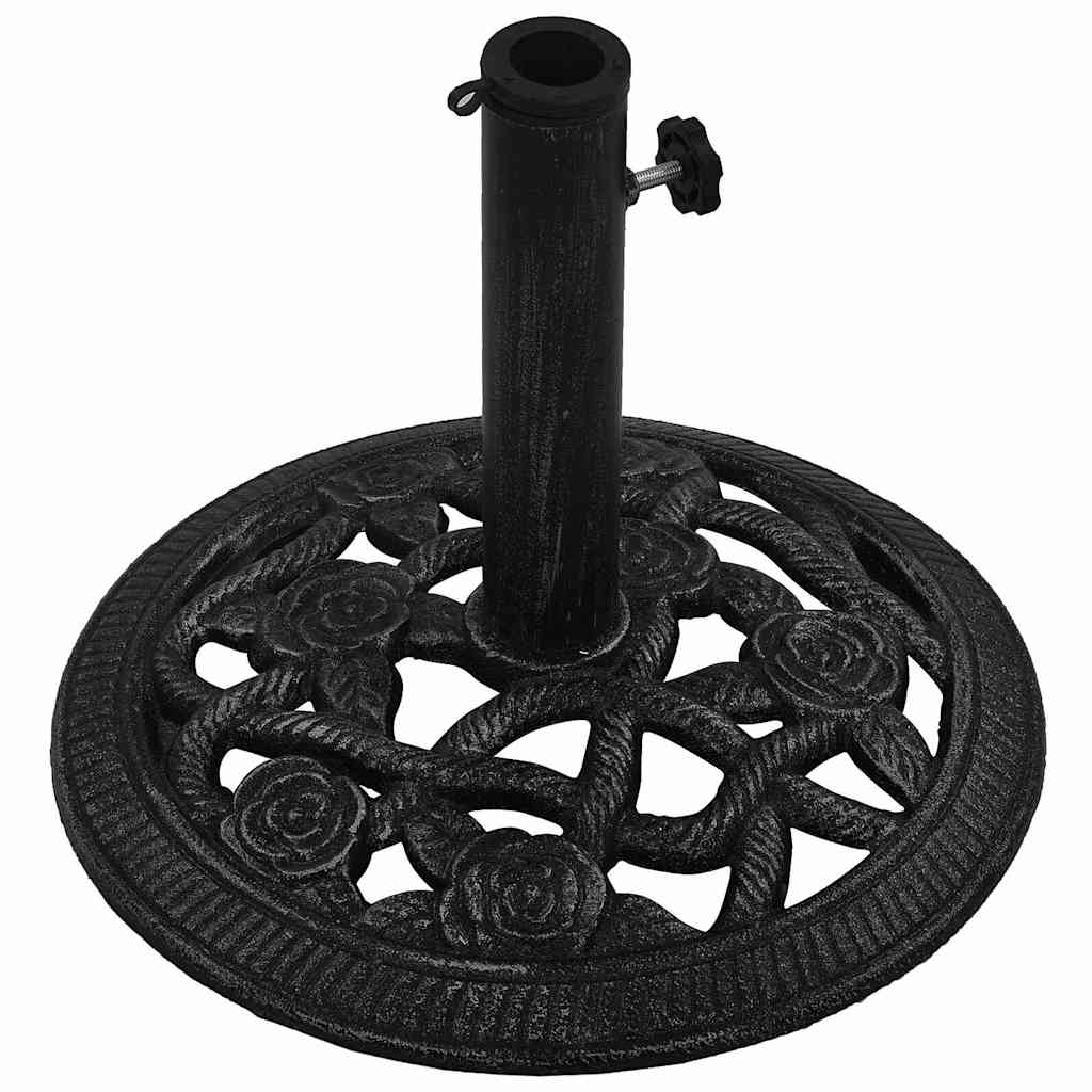 Vidaxl Podstawa Pod Parasol, Czarna, 40X40X32 Cm, Żeliwo