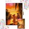 Diamond Painting Art Kit Tangled Rapunzel and Flynn Rider Handmade DIY Home Decor Gifts