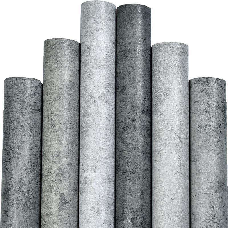 Industrial Wind Self-adhesive Wallpaper Cement Gray Sticker  Waterproof Retro Old Mottled Dark Gray Wallpaper