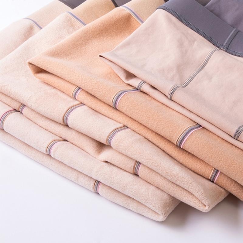 Large Size Fleece Lined Tights Women Leggings Winter Warm Thermal High Waist Pantyhose Opaque Faux Translucent Stockings