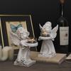 Resin Resin Angel Ornament Decorative Angel Display Holder Angel Candle Holder  Living Room