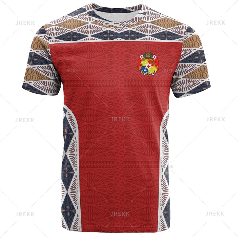 

Harajuku Summer 3D Printing The Kingdom Of Tonga T Shirt Oceania Tonga National Day Graphic T-shirts Fashion Mens Clothing Tees 160 (13T-14T)