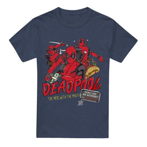 Deadpool Unisex Adult Attitude T-Shirt