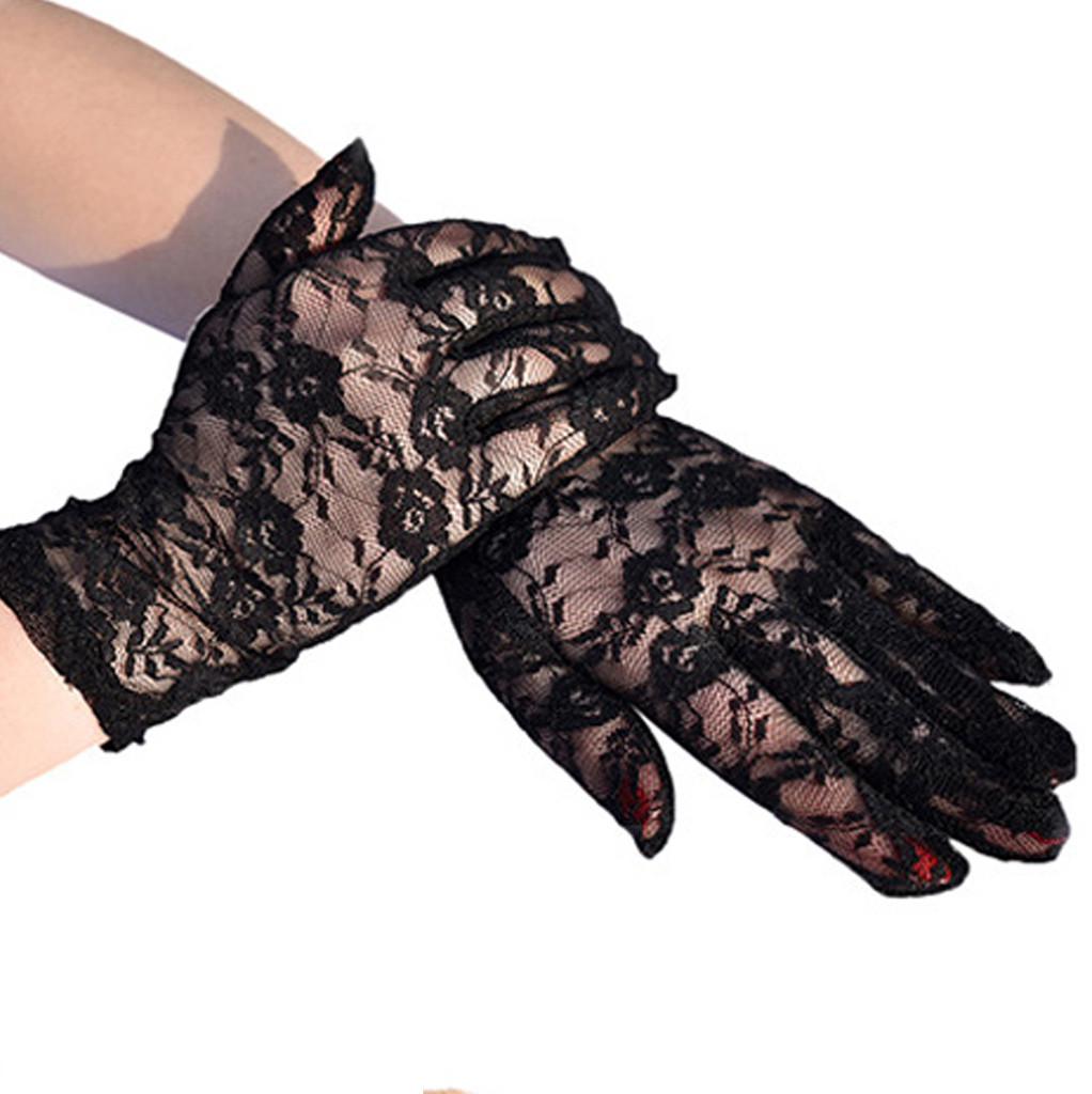 Outdoor UV-proof Riding Screen Display Party Household Lace Breathable Gloves
