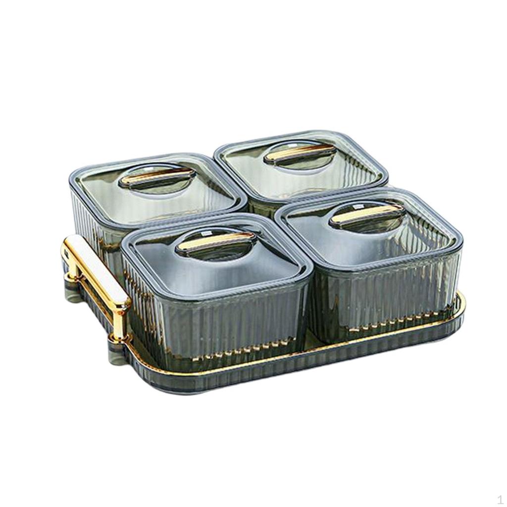 Talerzyk do dzielenia deserów Słoik na ciasteczka Taca na przyprawy Przekąski z suszonych owoców Taca do serwowania dla