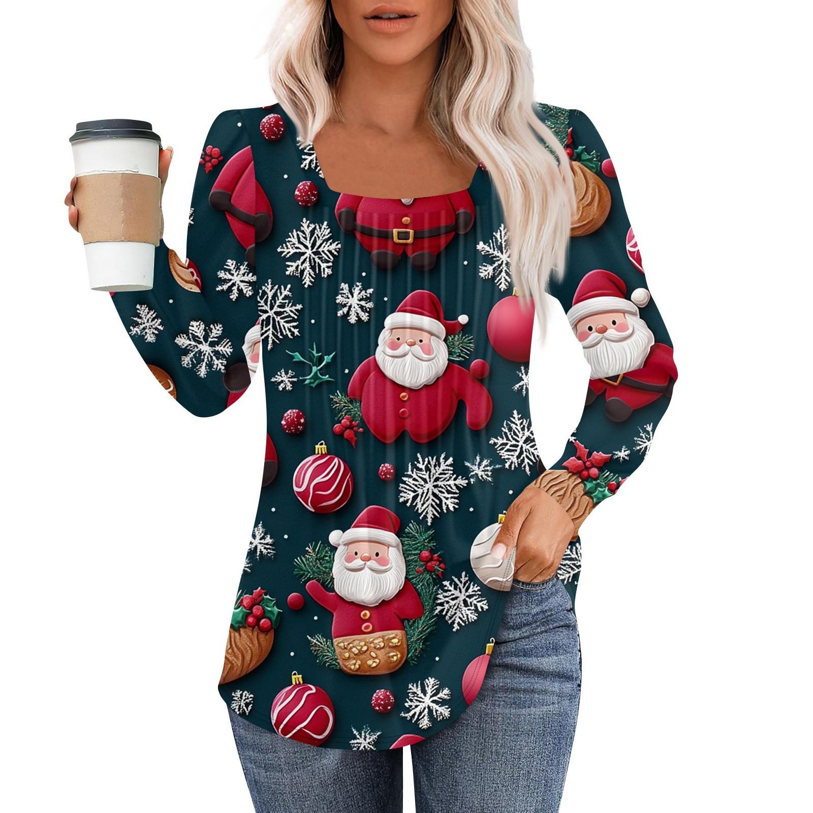 

Рубашки с длинным рукавом для женщин, топы, нарядные повседневные блузки, плиссированные туники с квадратным вырезом L синий