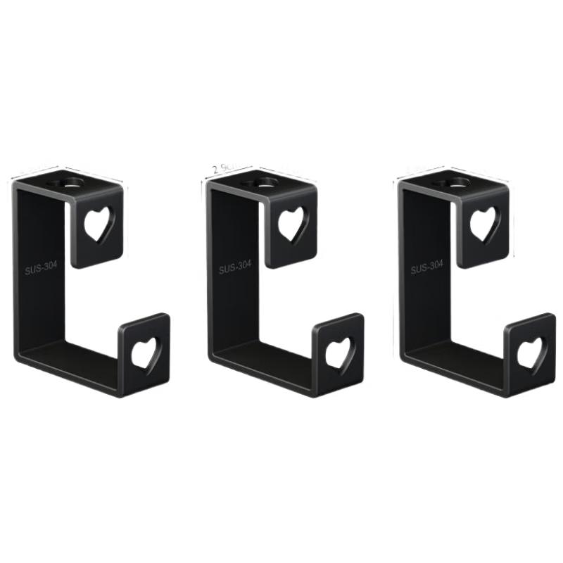 JINGRUIXIANG No-Drill Wall-Mounted Stainless Steel Basin Holder (3-Pack)