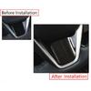 Inner Steering Wheel Sheet Cover Trim For Toyota Camry 2018- Black Titanium