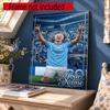 Haaland Customize Your Name Diamond Painting Round Diamond Diy Frameless Holiday Artwork Suitable For Home Office Wall Decoration
