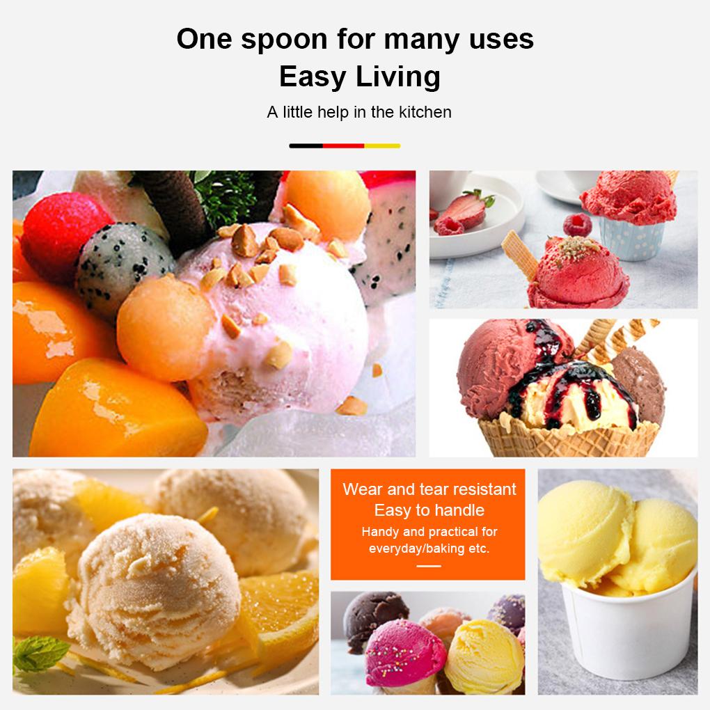 Ice Cream Scoop Kitchen Handled DIY Watermelon Spoon Melon Dessert Digger Flatware Salad Party Scooper Scooping Cutlery