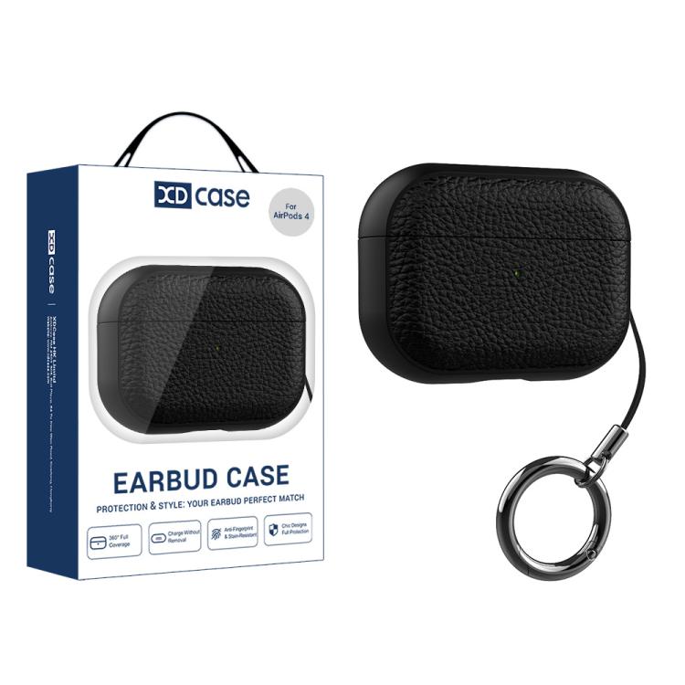 XDcase Lychee Texture TPU Earbuds Case with Buckle