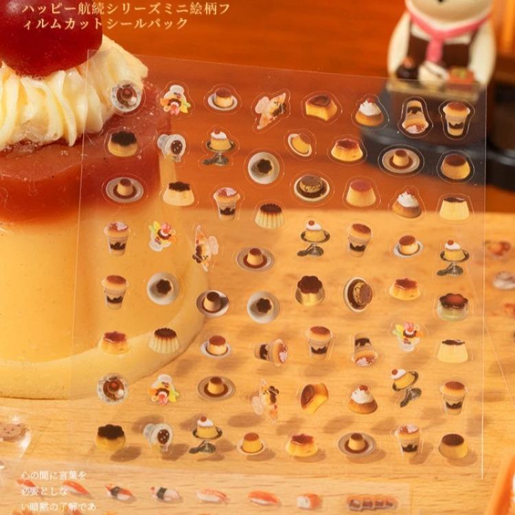 Tiny Cute Cartoon Sticker Set Kawaii Animal Mini Pattern Decals for Nail Art Journal DIY INS Aesthetic Scrapbooking Supplies