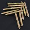10pcs 6*50mm Dowel Screw Woodworking Furniture Connector Double Ended Screw