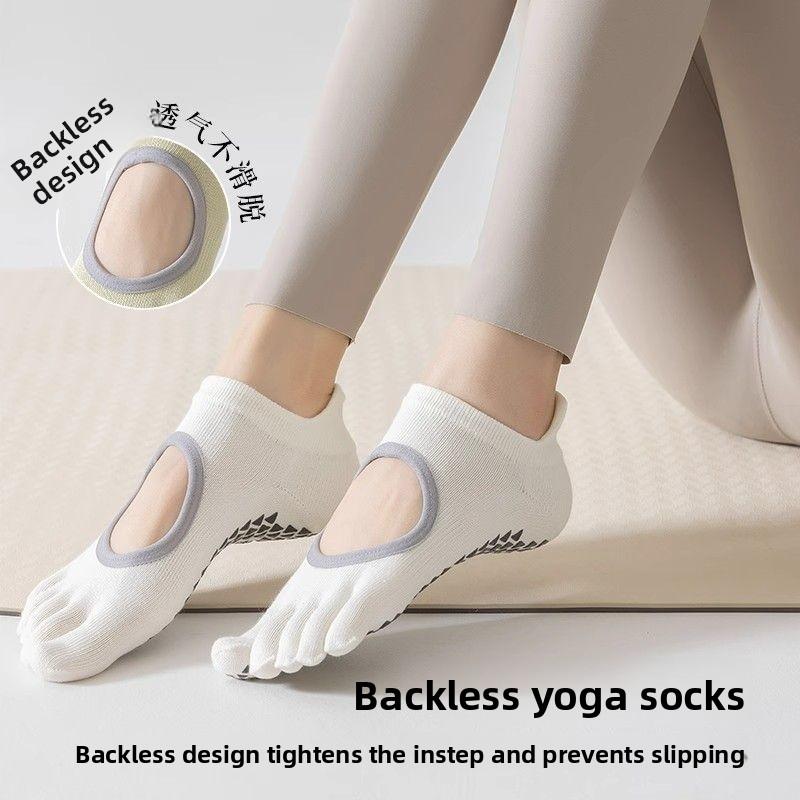 Five-finger Yoga Socks - Children's Anti-slip Sports Shoes for Showing The Back of The Feet, Dance, Pilates Fitness Training.