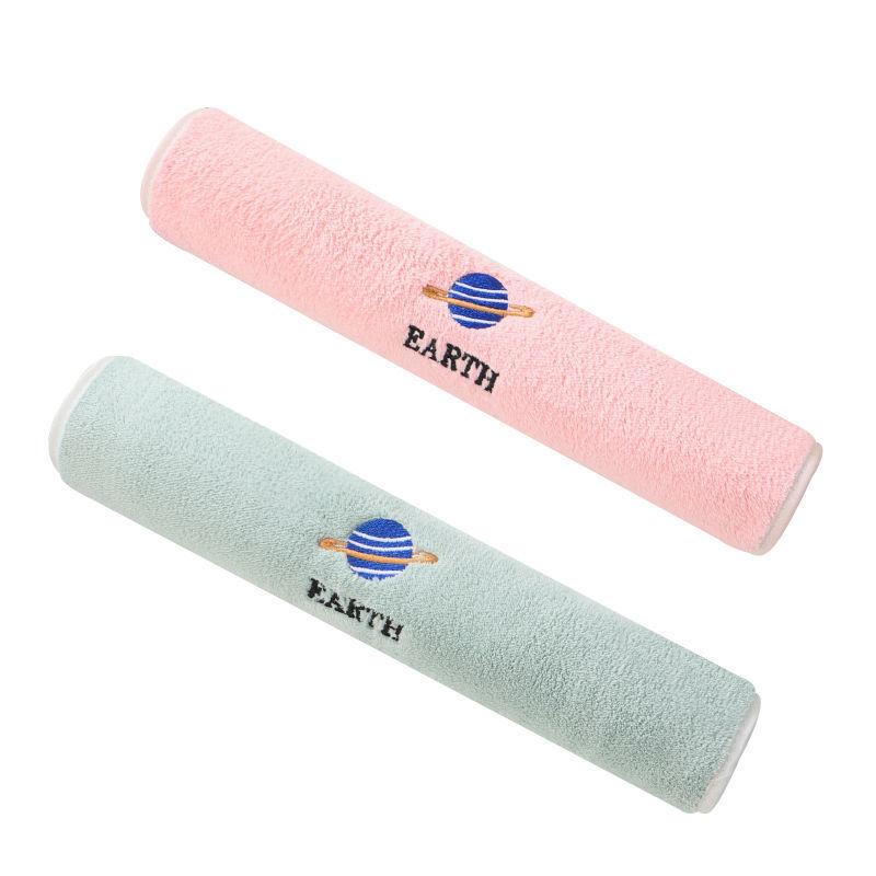 Badezimmerzubehör Cartoon-Muster 2 Stück Handtücher Weiches Baumwollhandtuch zum Gesichtwaschen Wasseraufnahme Haushaltstücher