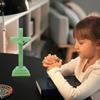 Table Glow-in-the-Dark Catholic Jesus Cross With Stand Vintage Religious Christian Standing Crucifix Church Cross Decorations
