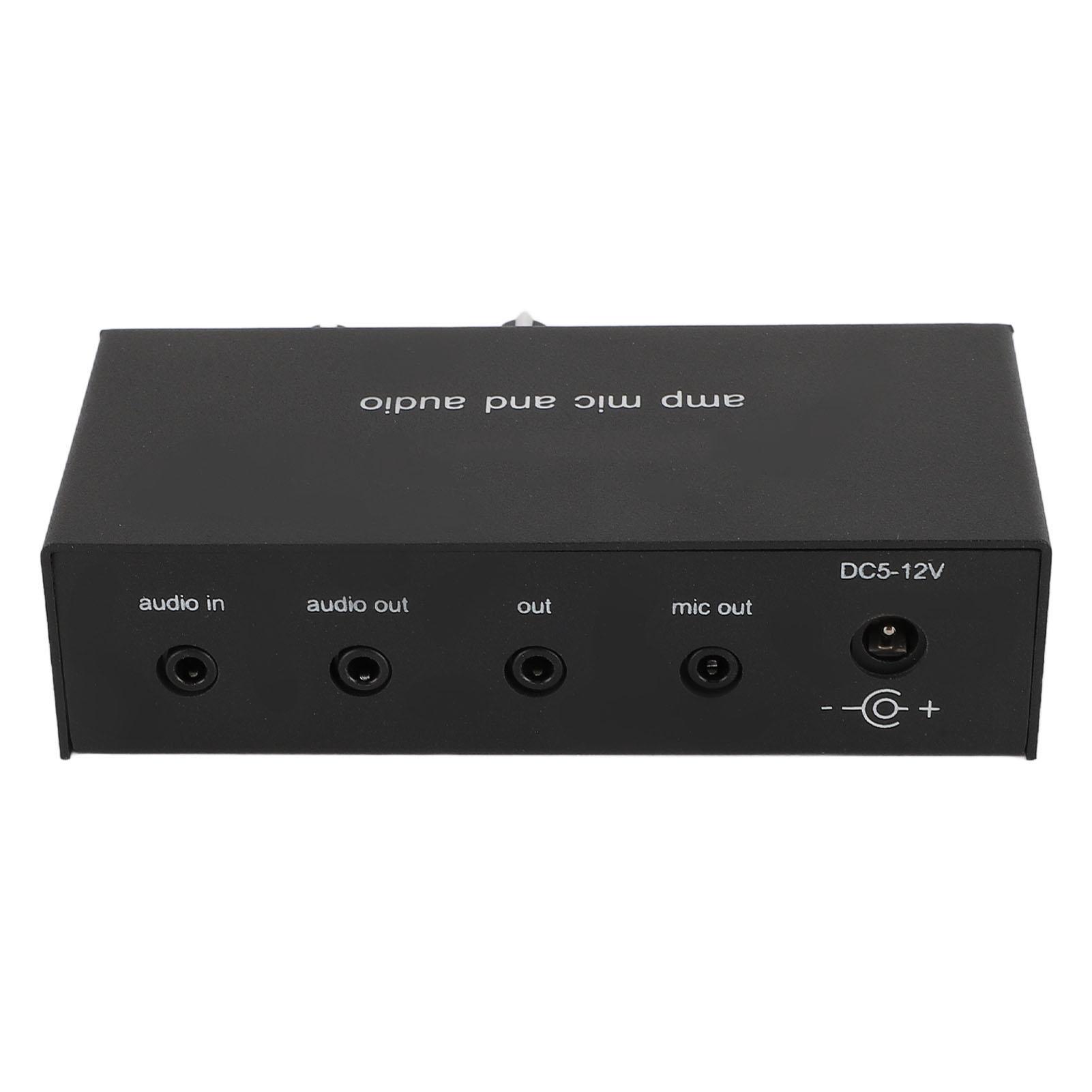 

Стерео предусилитель звука, алюминий, 3 выходных порта, 6,5 мм, динамический микрофон, 3,5 мм микрофон