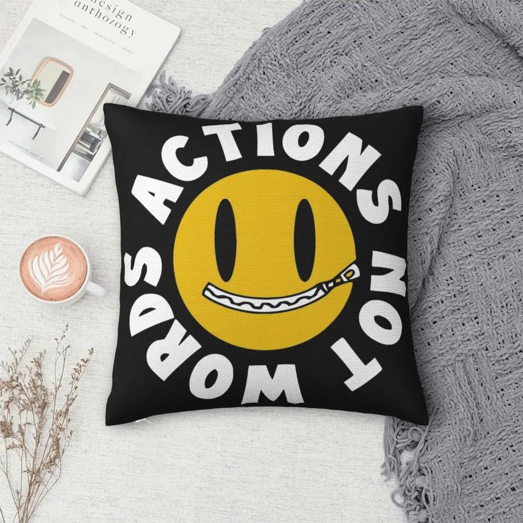 Cbum Fitness Merch Actions Not Words Pillow Case Cushion Covers Novelty Polyester Decor Pillowcover for Sofa