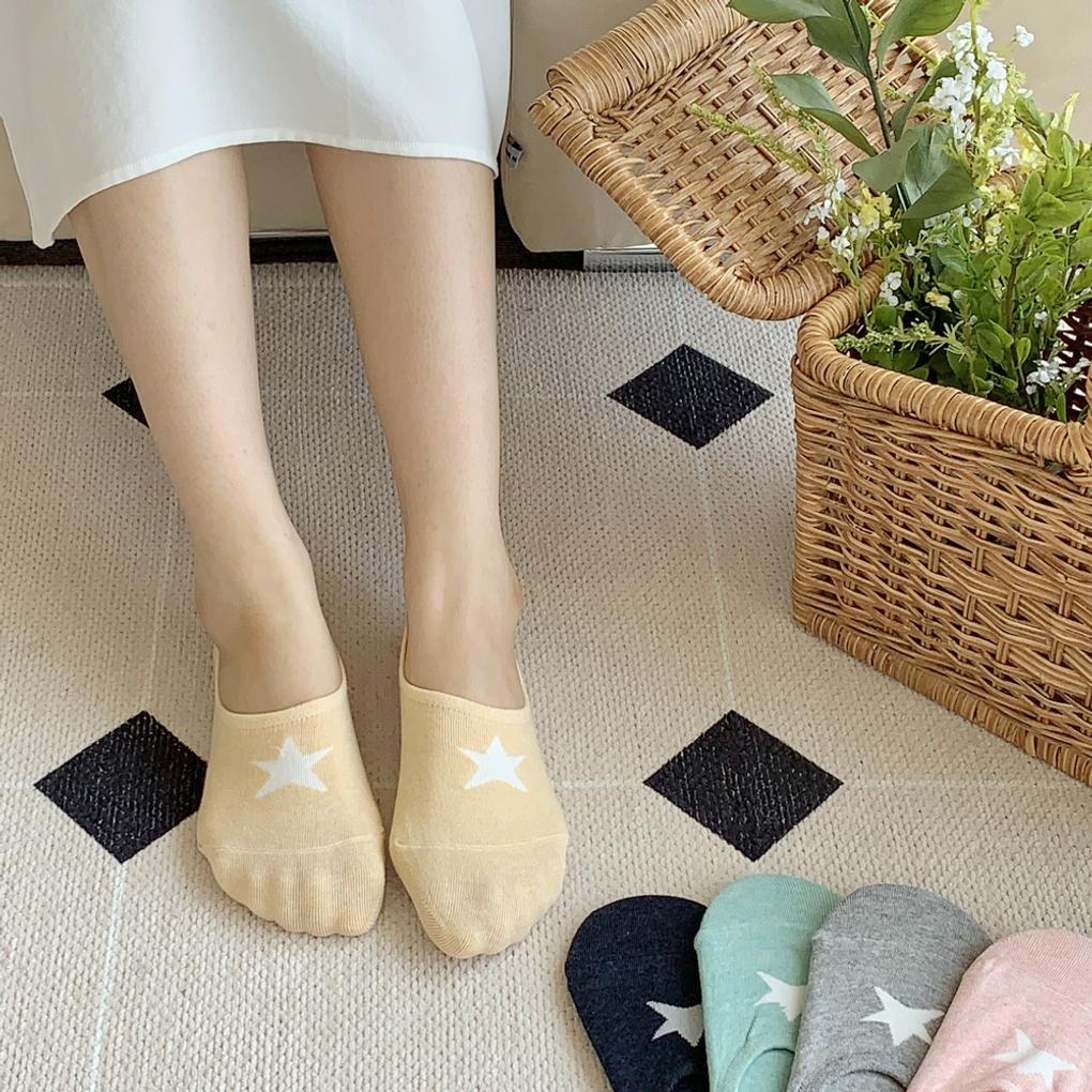 Women's 4-Season One Star Slippers/Fake Socks 10 Pairs