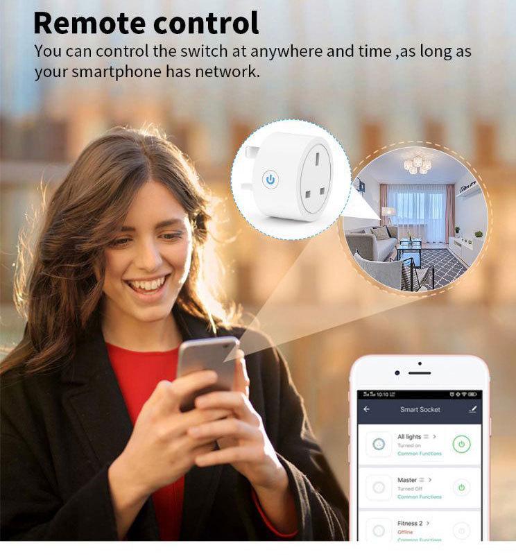 UK 16A WiFi Smart Plug, Alexa & Google Compatible, Cozylife App Remote Control