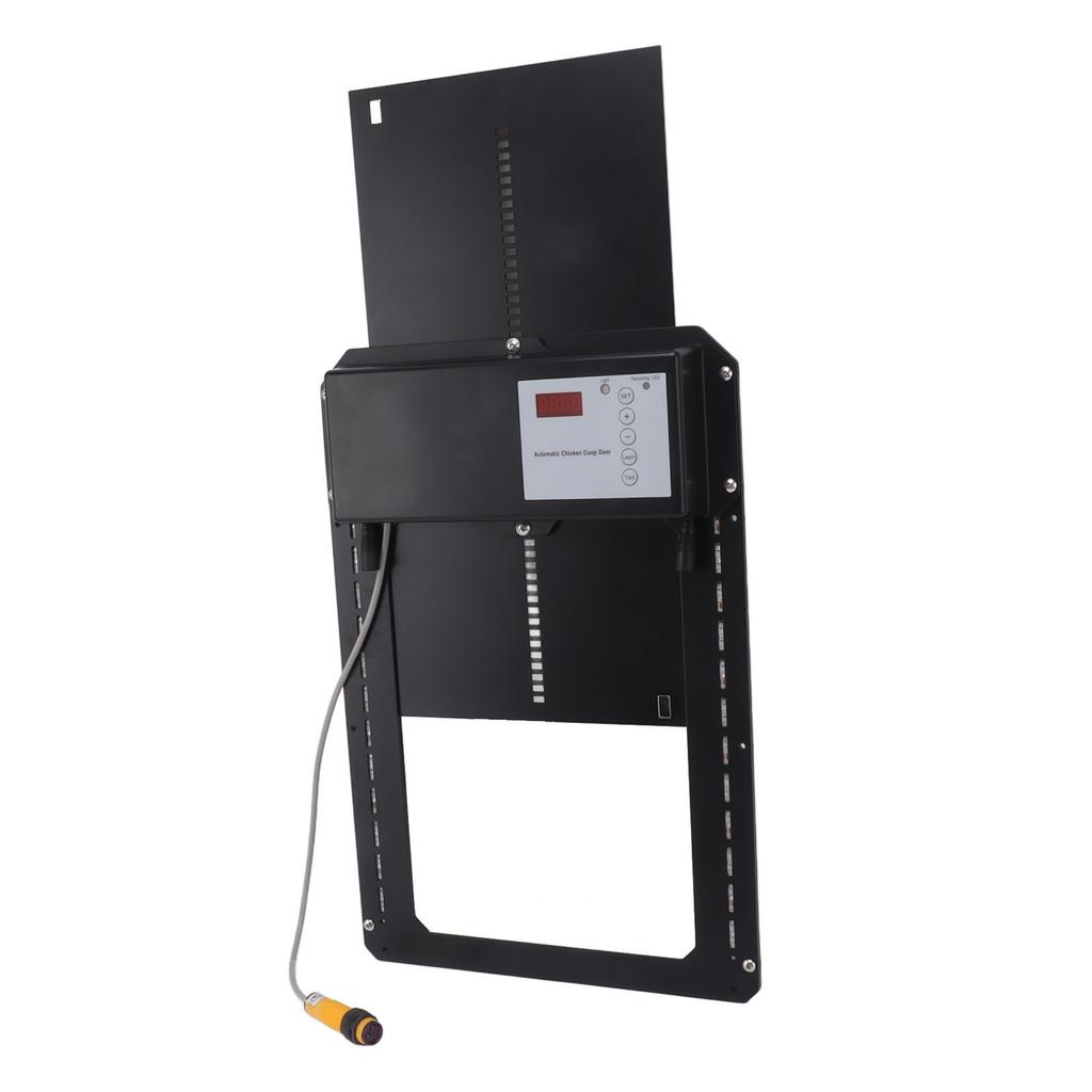 Hühnerstalltür, solarbetrieben, Lichtsensor, Timer, Einklemmschutz, Türöffner mit Fernbedienung, IP44