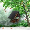 Bucolic Outdoor Bird Feeder With Open Design To Attract Multiple Species Natural Wood And Metal Yard Ornaments