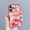 KEYSION Shockproof Case for Realme Note 80 with Lanyard Soft Silicone Cute 3D Cartoon Doll Phone Cover for Realme Note 80