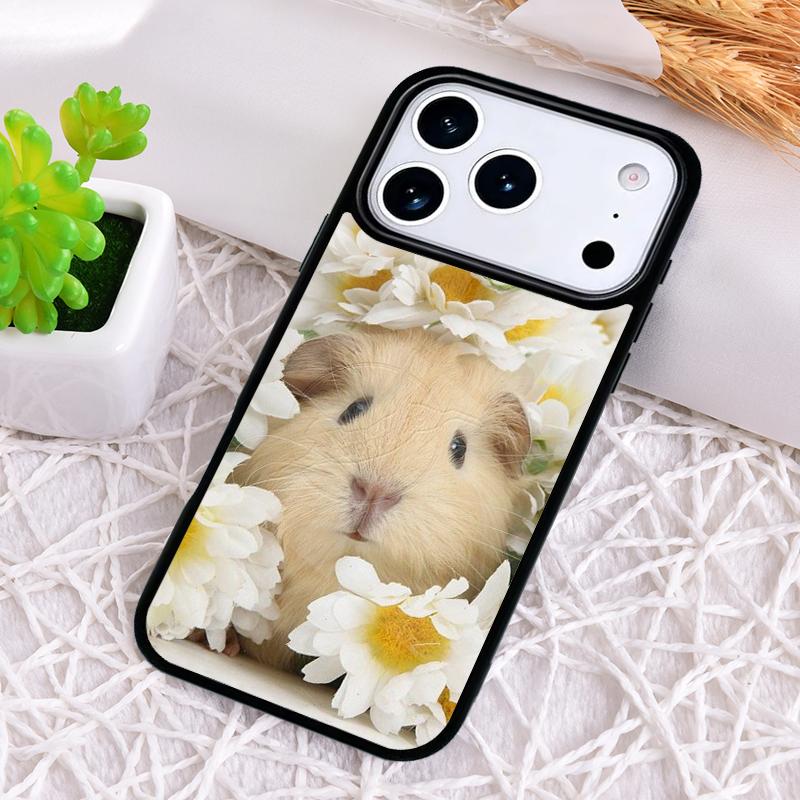 Guinea Pig Hamster Cute Phone Case for iPhone 17 Air 16 15 11 12 14 13 Pro Max Shockproof Cover