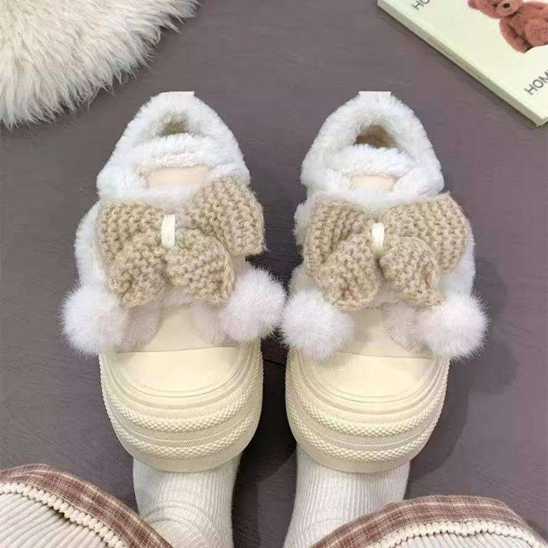 2025 High Appearance Level Women's Winter New Style Fleece Warm Cotton Snow Boots and Thick-soled Fleece Cotton Shoes for Women