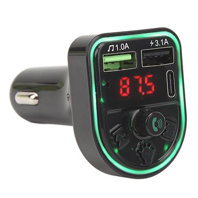 Bluetooth Transmitter for Car Wireless Cigarette Lighter Hands Free Calling Car Radio Music Adapter USB Charger with
