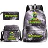 Deformed Zoo Surrounding Primary School Students Schoolbag Trend Starry Sky Backpack Leisure Three-piece Set