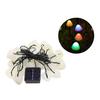 Pilz Solar Lichterkette mit Gartenstab, IP65 Wasserdichte Lichterkette mit 10/20 LEDs, Dekorative Lampe für Außen Garten Hof Terrasse Weg Rasen