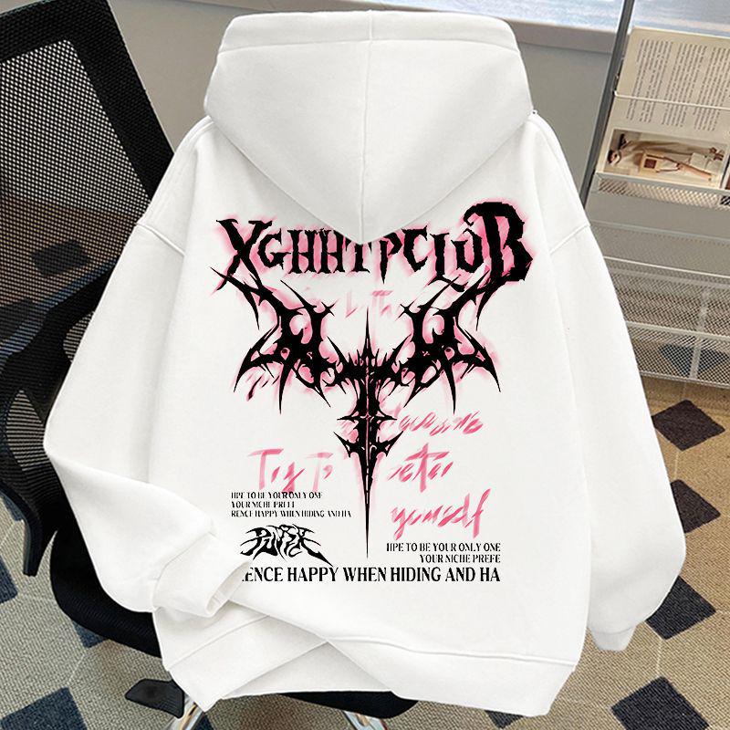 Men's Plus Size Fleece-Lined Hooded Sweatshirt - Street Style Autumn/Winter Outerwear